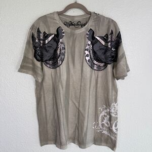 Key Closet Shirt Mens XL Elephant Metallic Vanquish Tee Tshirt Y2K Grunge Art
